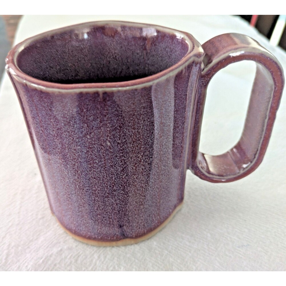 Bay Pottery Virginia Handmade Stoneware Mug - Plum/Purple Glaze